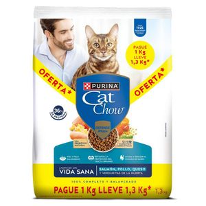 Comida para gatos PURINA CAT CHOW vida sana (1300 gr)
