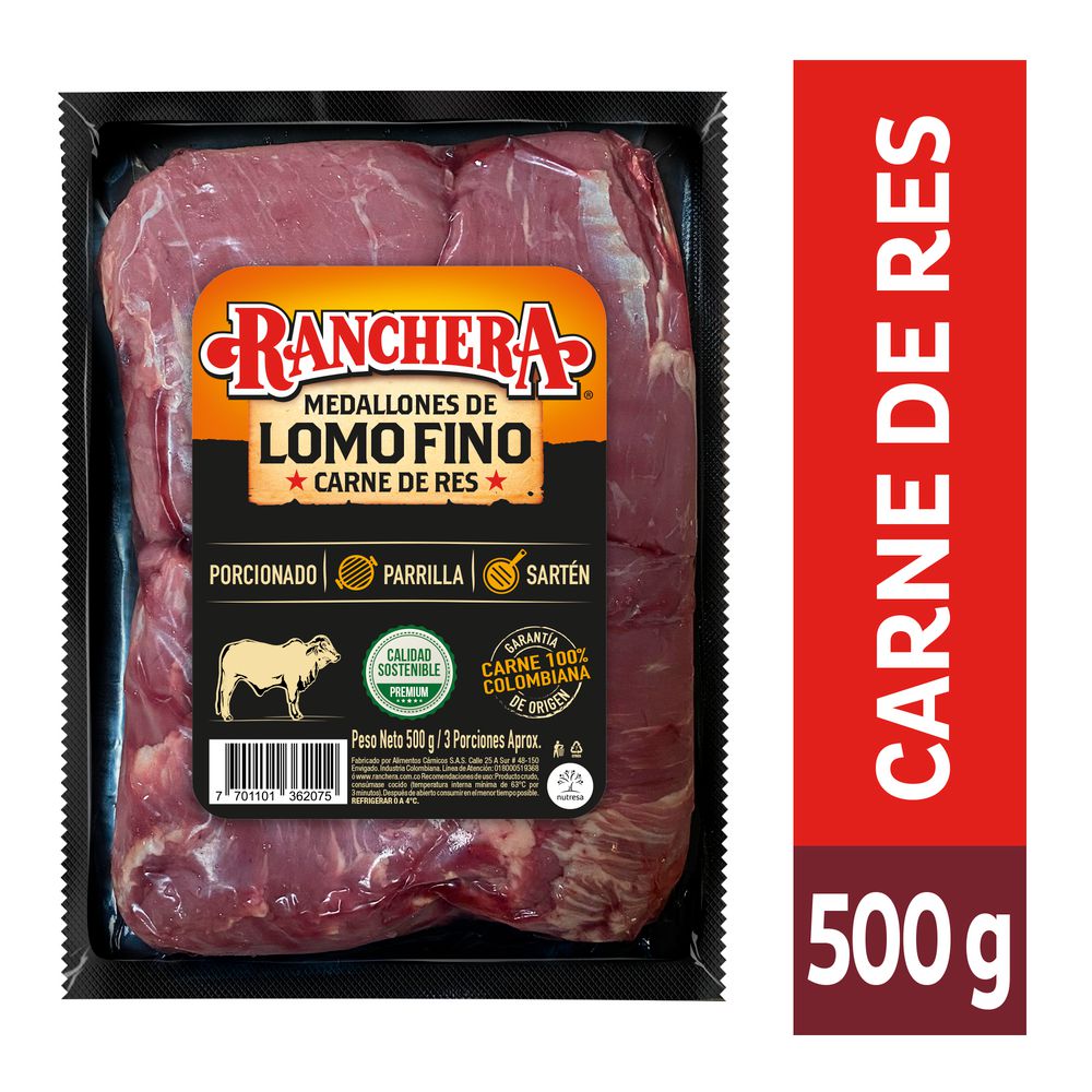 Carne RANCHERA medallones lomo fino (500  gr) img #1