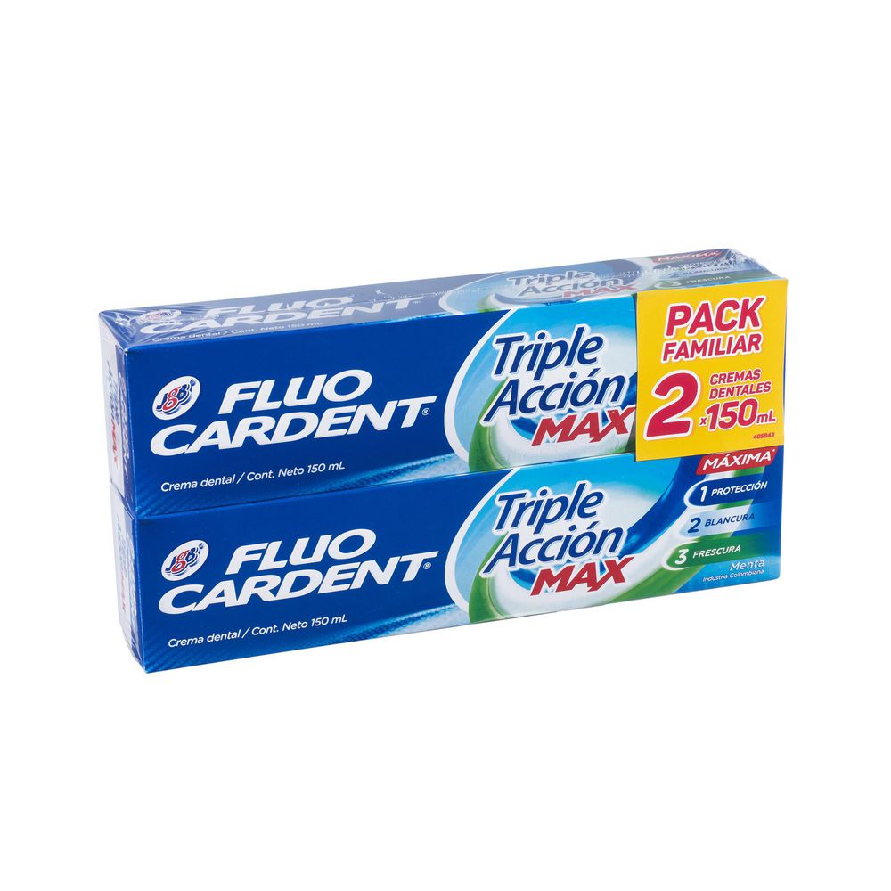 Crema dental FLUOCARDENT pack familiar (300  ml) img #1