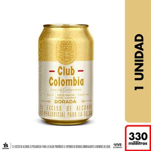 Cerveza CLUB COLOMBIA lata dorada (330 ml)