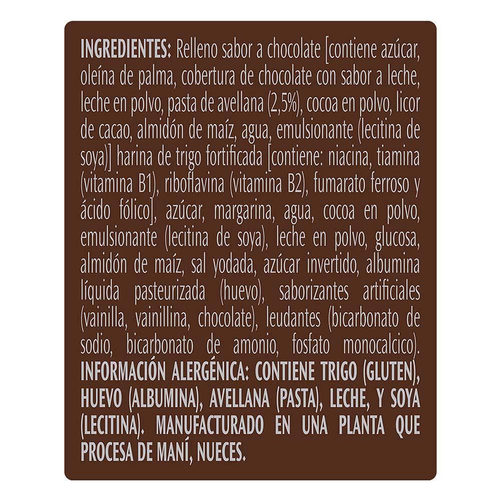 Galletas MOMENTS relleno con chocolate (135  gr) img #3