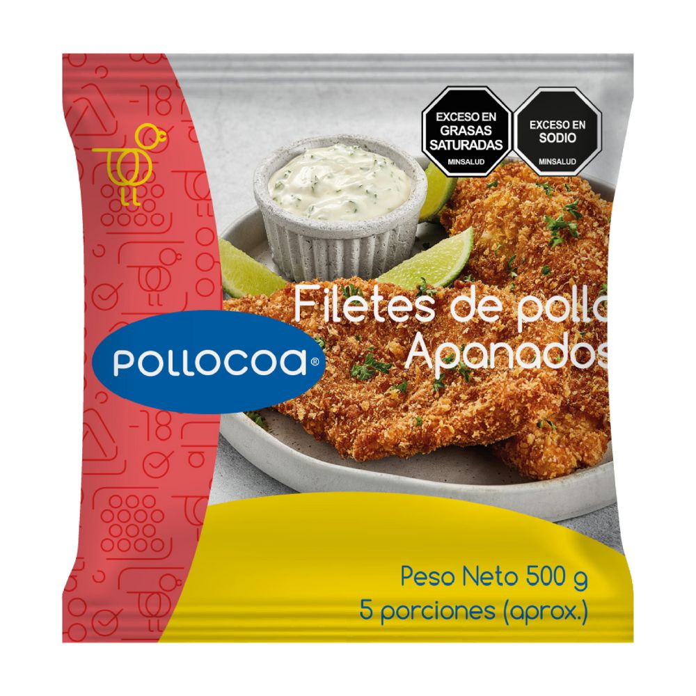 Filetes de pechuga POLLOCOA apanados (500  gr) img #1