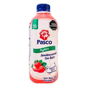 Yogurt PASCO semidescremado dulce trozos fresa (1000 gr)