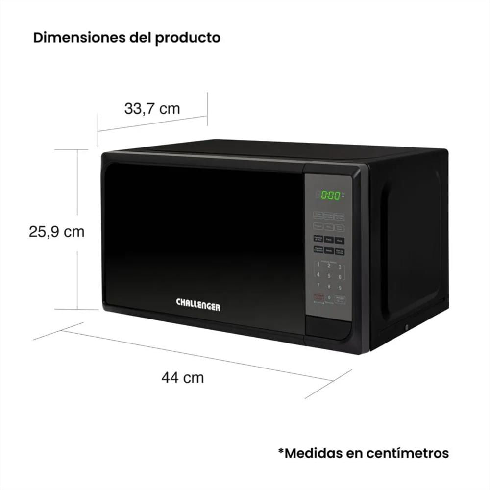Horno Microondas Challenger 20 Litros Hm8008 Negro img #5