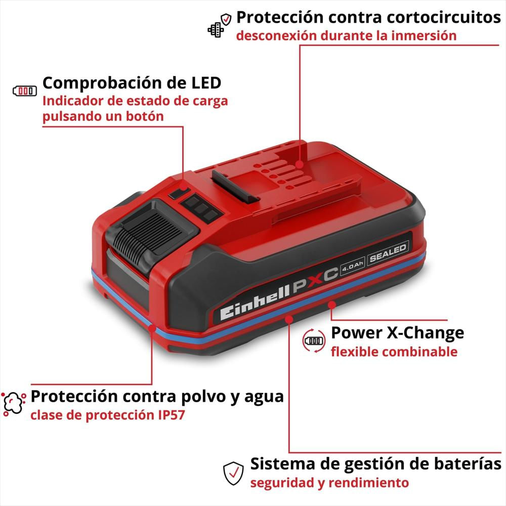 Bateria 4 Ah 18V Recargable Sealed Einhell img #2