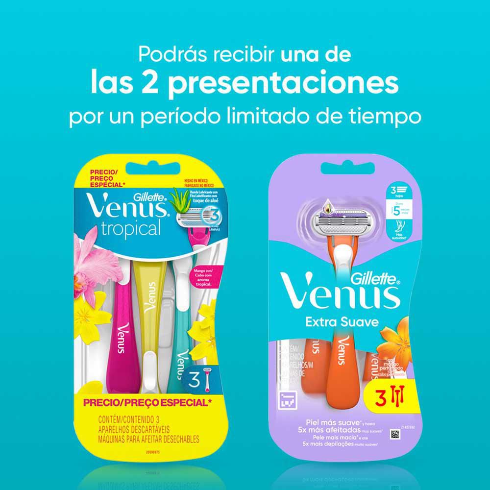 Cuchilla de afeitar VENUS extra suave (3  und) img #13