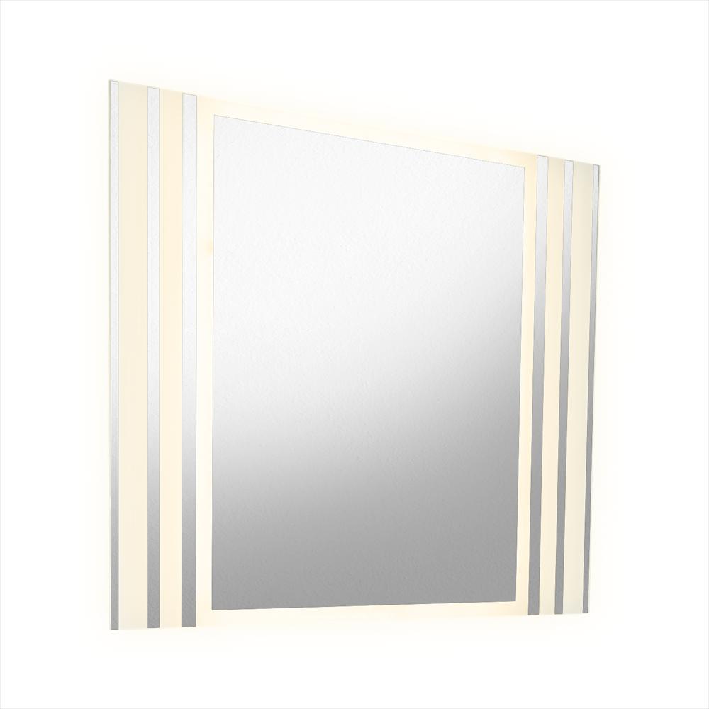 Espejo De Baño Led Apolo Plateado 100X80cm Rectangular Con Sandblasting img #2