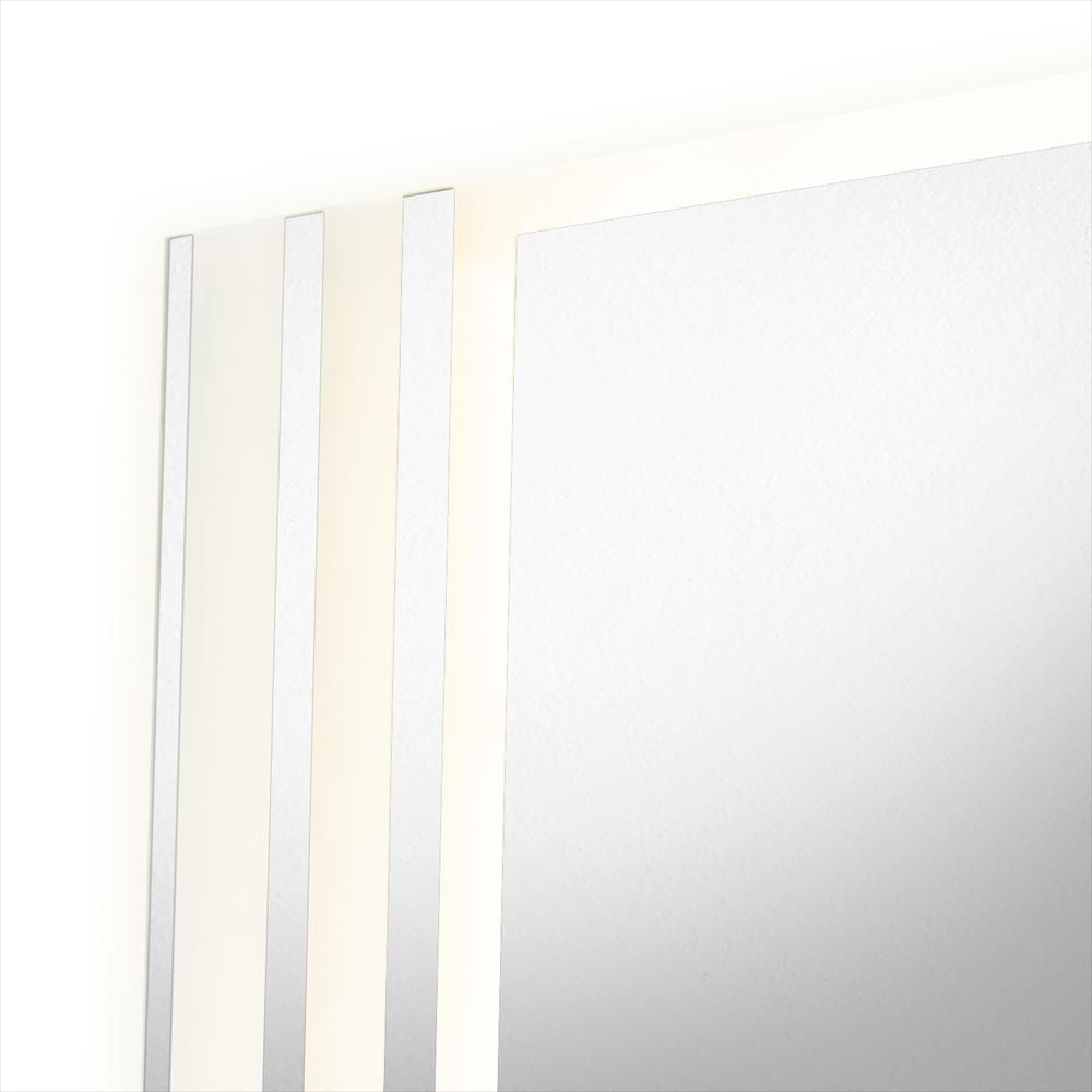 Espejo De Baño Led Apolo Plateado 100X80cm Rectangular Con Sandblasting img #4