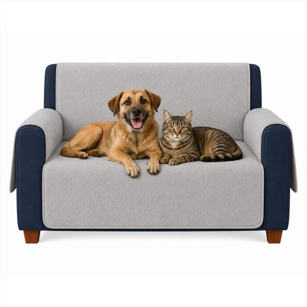 Forro Protector Sofa 2 Puestos Gris img #1