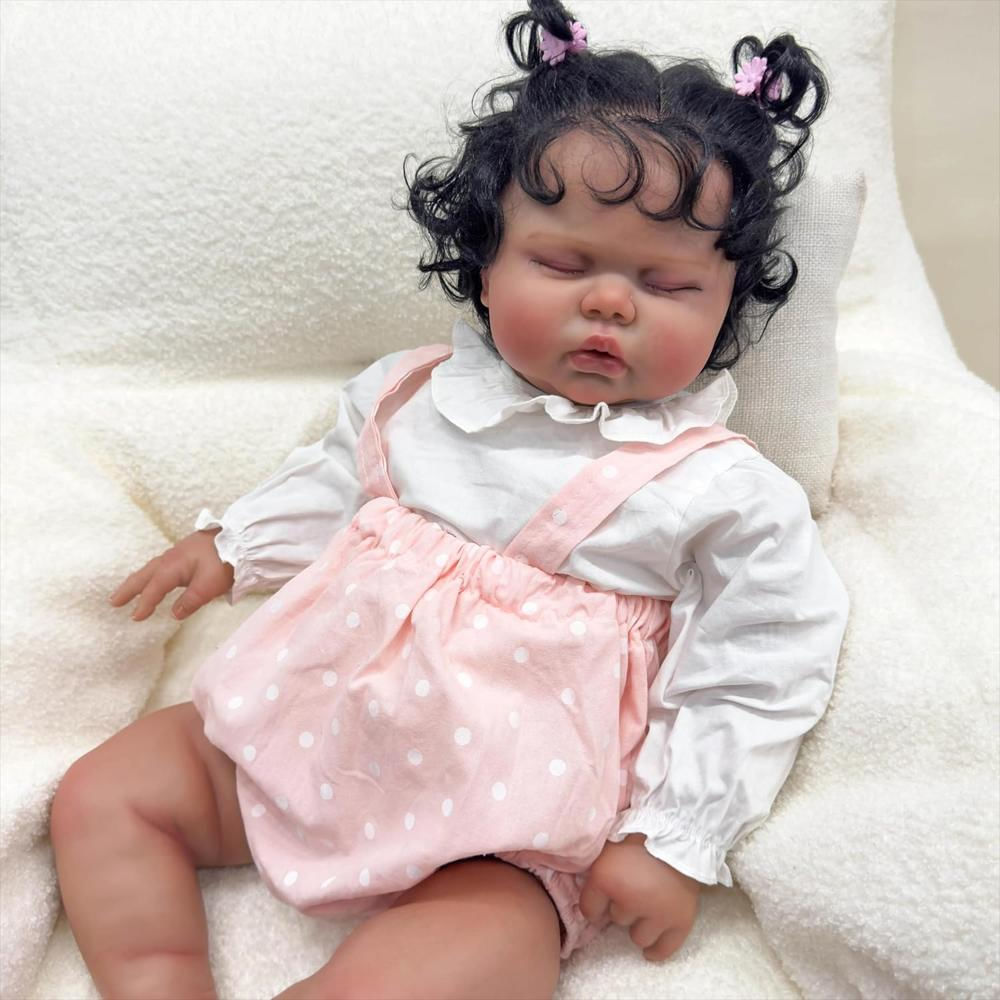 Muñeca Bebé Reborn Afro De 60 Cm img #1