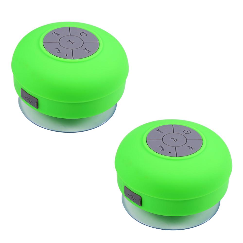 Combo 2 Parlantes Bluetooth A Prueba De Agua Verde img #1