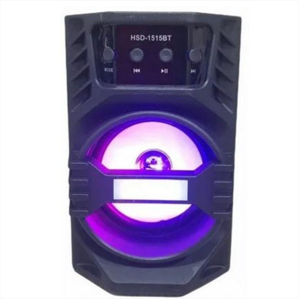 Parlante Bluetooth Recargable Aux Con Entrada Micrófono Led img #1