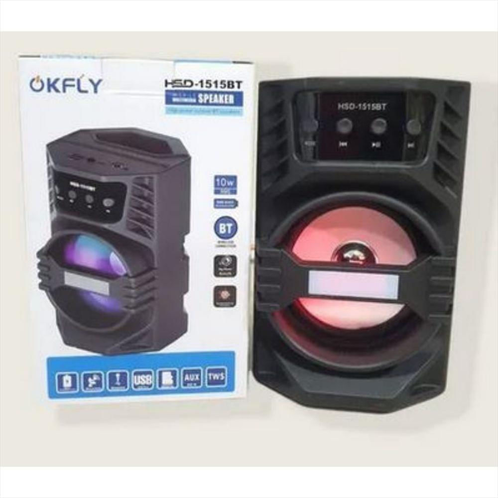Parlante Bluetooth Recargable Aux Con Entrada Micrófono Led img #2