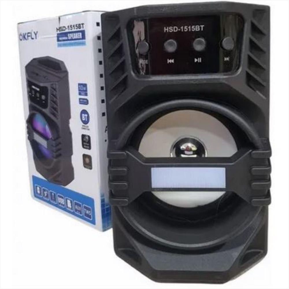 Parlante Bluetooth Recargable Aux Con Entrada Micrófono Led img #4