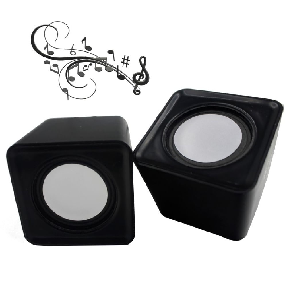 Parlantes Mini Portatiles Computadores Celular Negro img #2