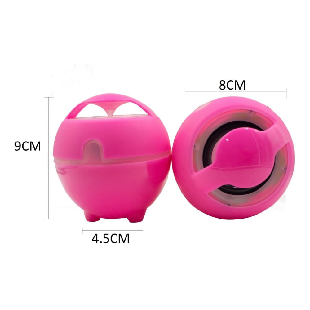 Parlantes Computador Pc Luminosos Usb Rosa img #5
