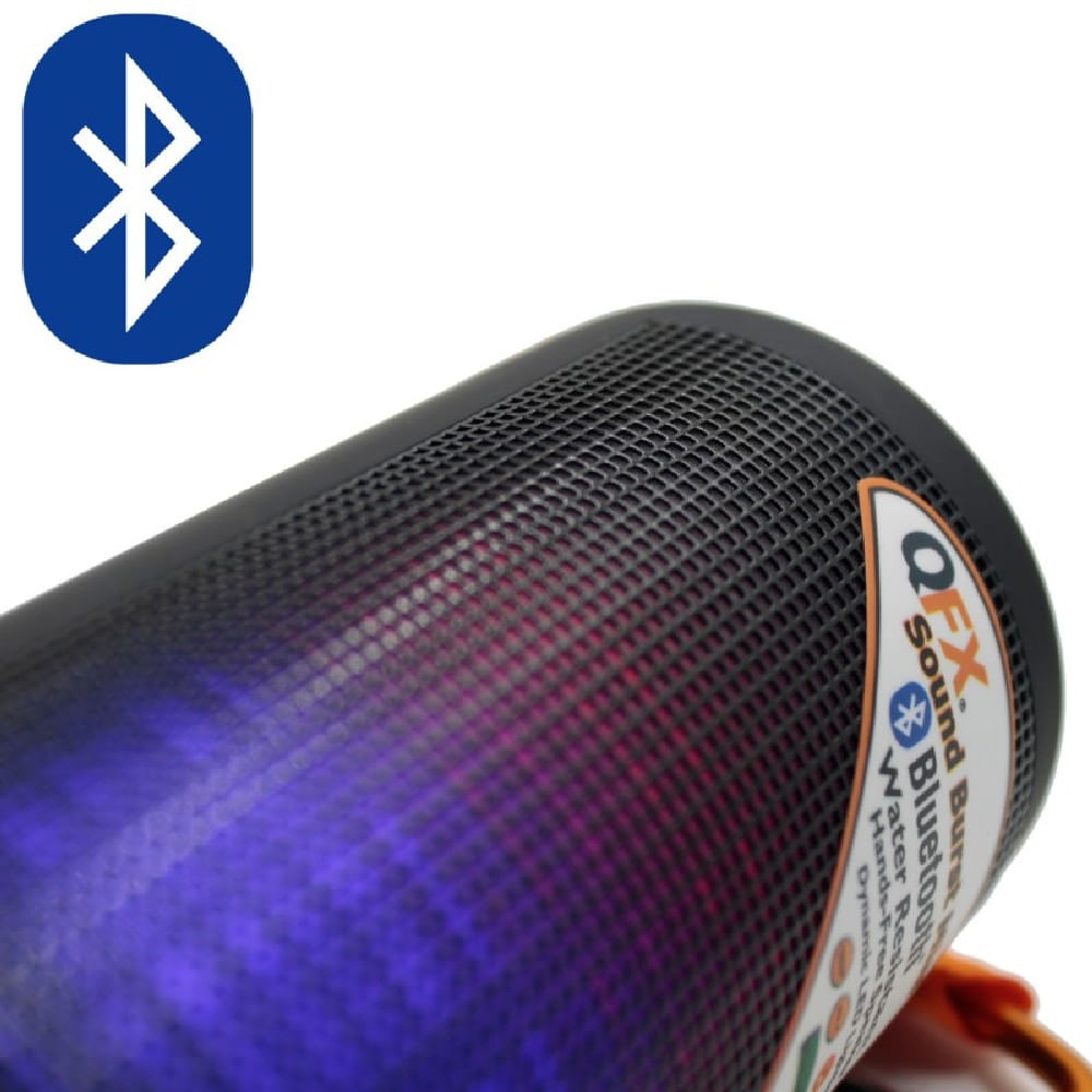 Parlante Led Impermeable Bluetooth Recargable Negro img #2