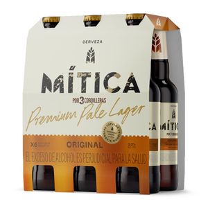 Cerveza Mitica Ligera Botella 6 und x 300 ml c/u