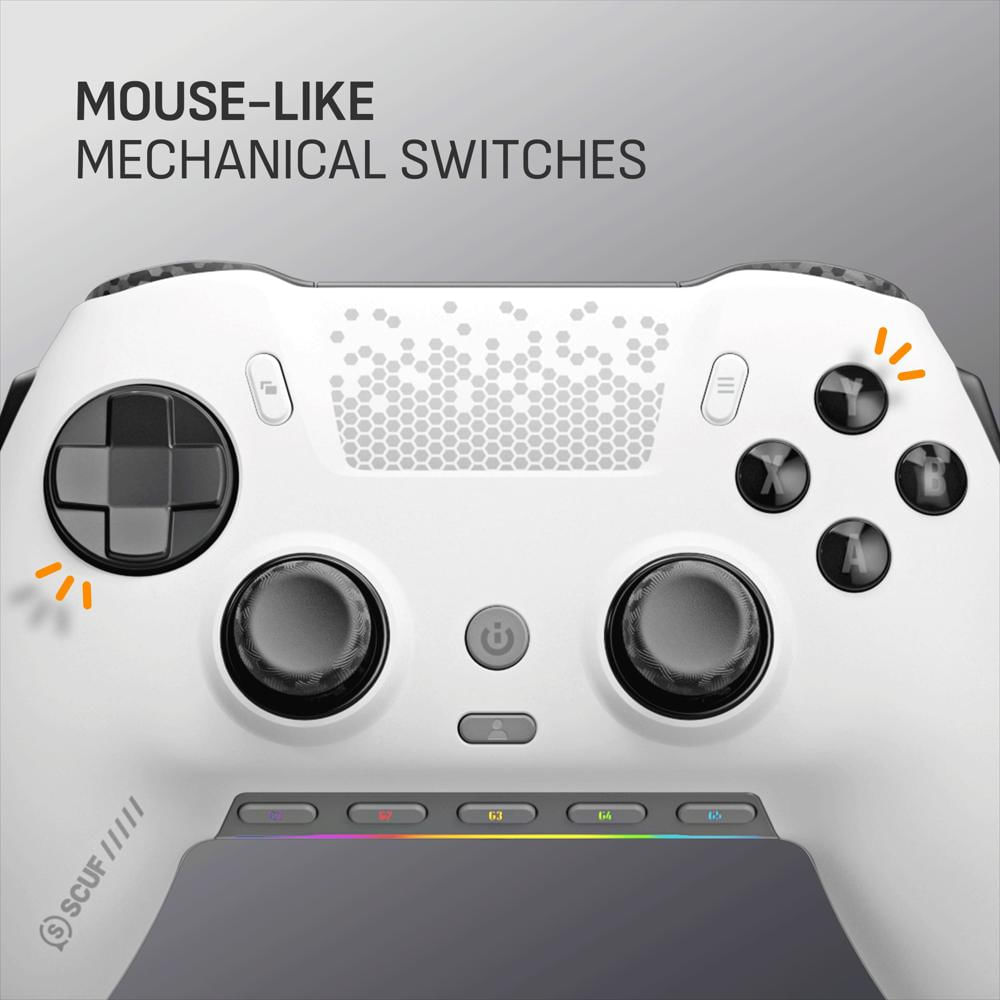Control Inalámbrico Scuf Envision Pro V2 Hall Effect Para Pc Blanco img #4