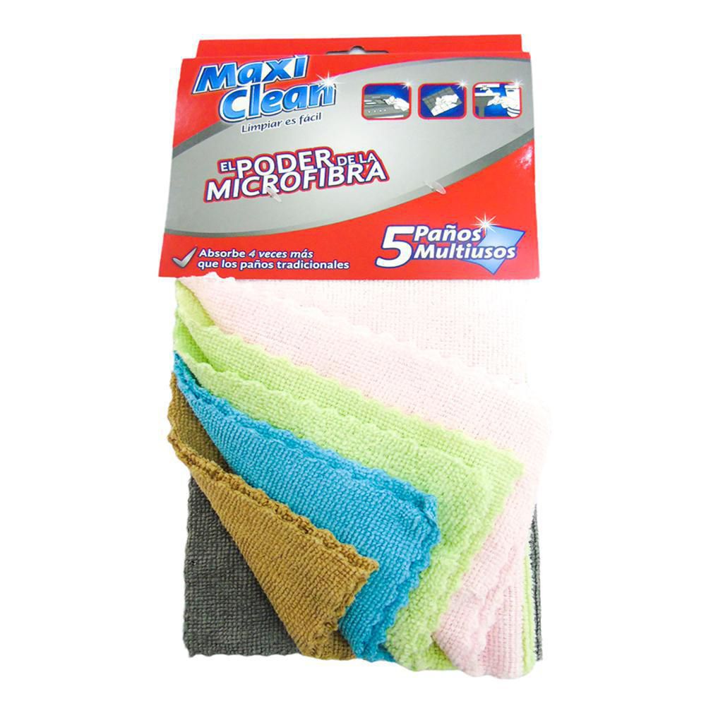 Paños MAXICLEAN multiusos microfibra (5  und) img #1