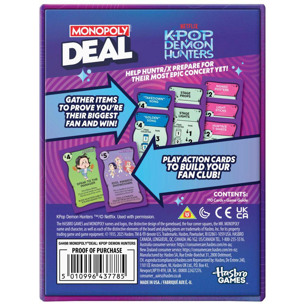 Juego de Cartas Demon Hunters MONOPOLY img #2