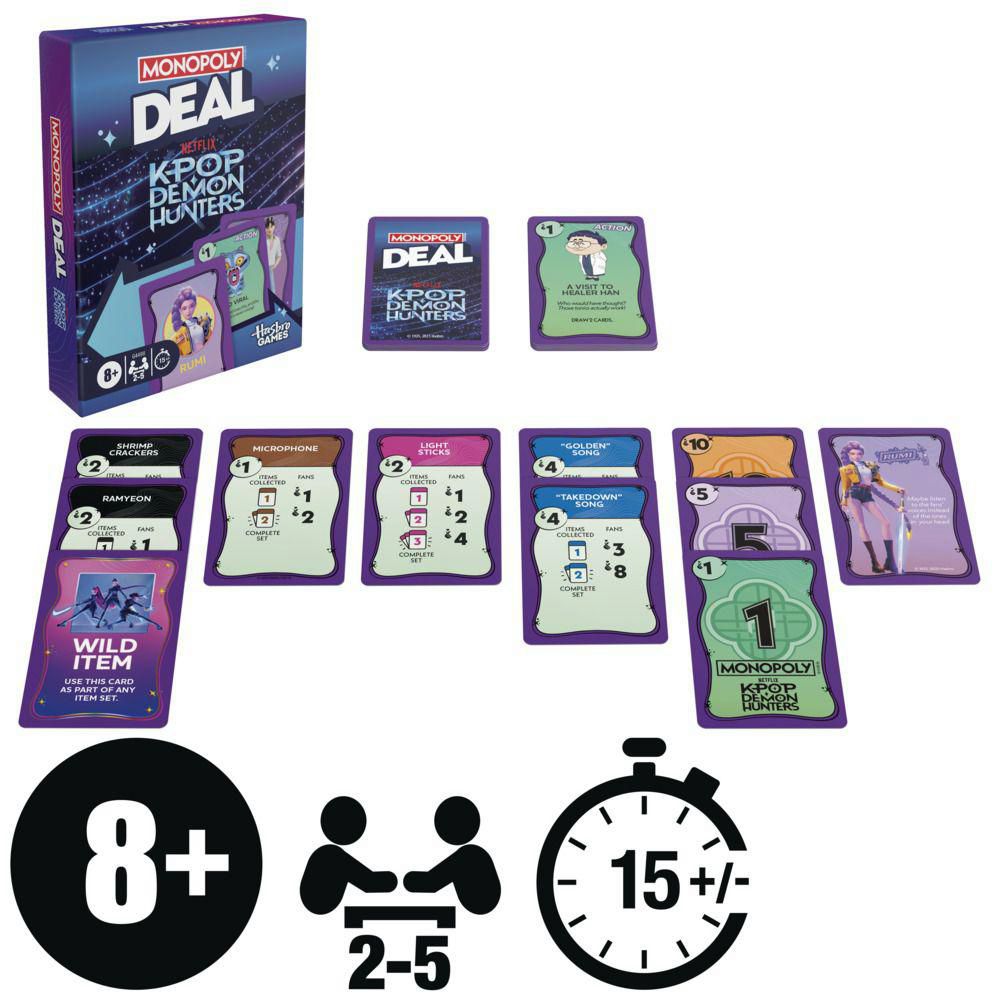Juego de Cartas Demon Hunters MONOPOLY img #4