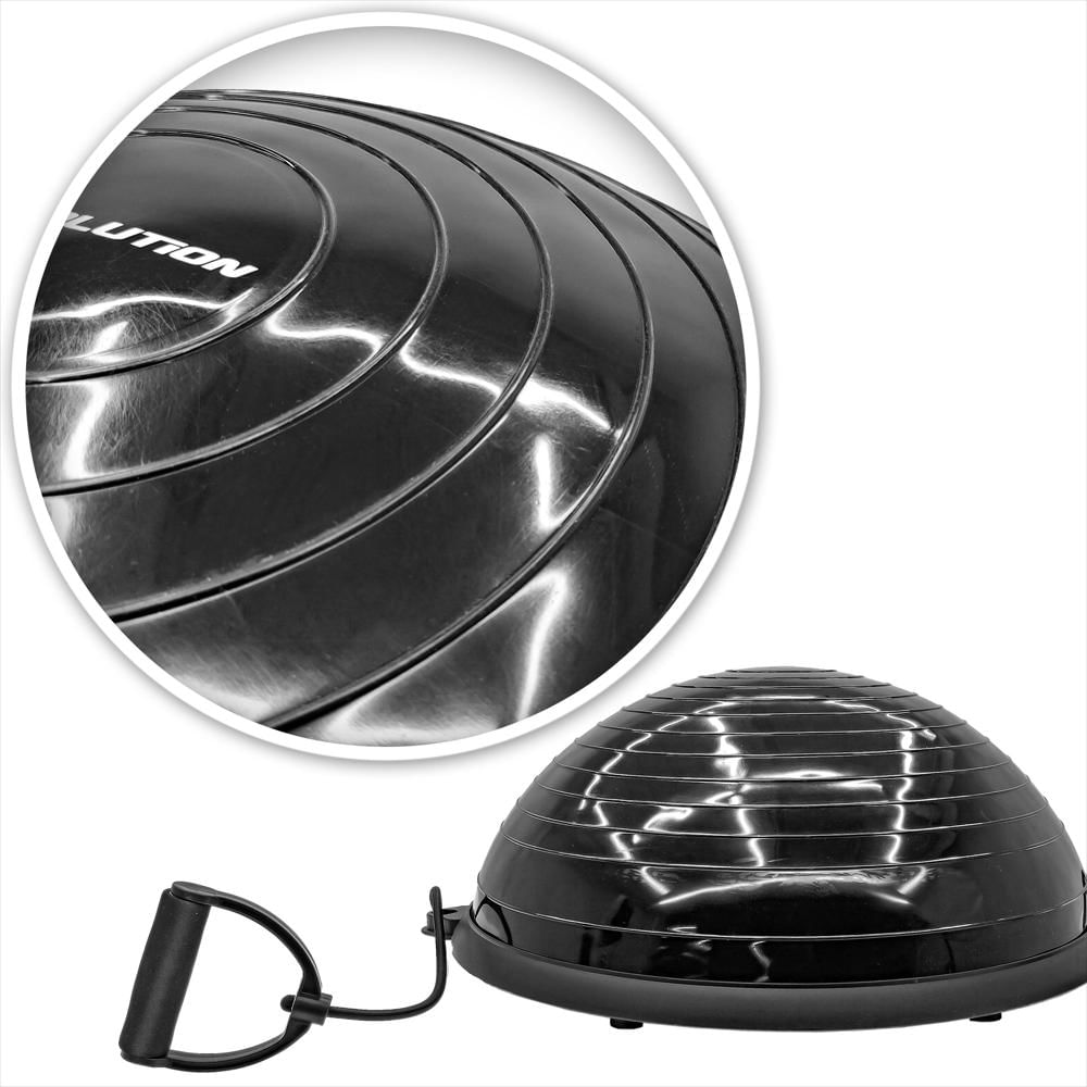 Bosú Inestable Con Bandas 58 Cm Negro Evolution img #2