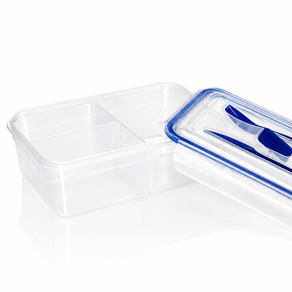 Taper Rectangular Hermetico Lunch No 3 Con Divisiones img #1