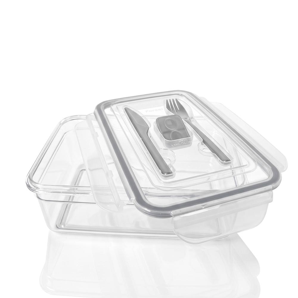 Tritan Taper Rectangular Hermético Lunch No2 img #1