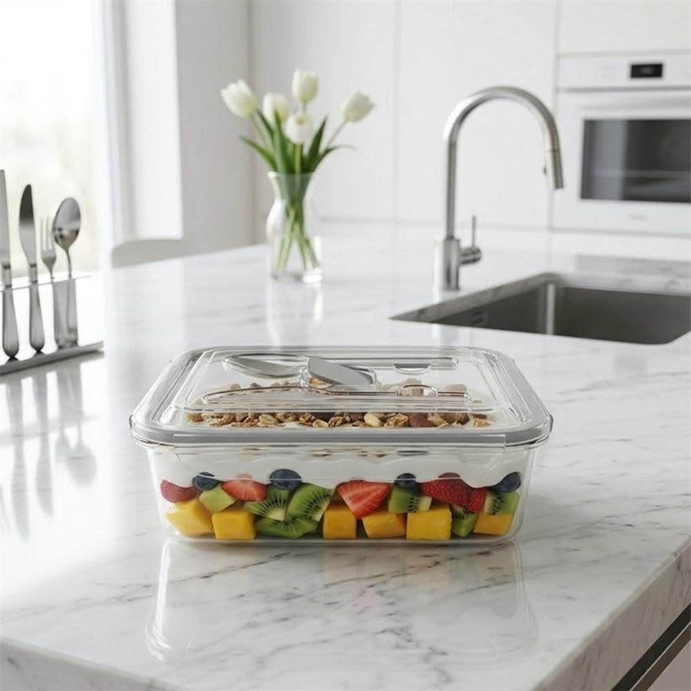 Tritan Taper Rectangular Hermetico Lunch No 3 img #2