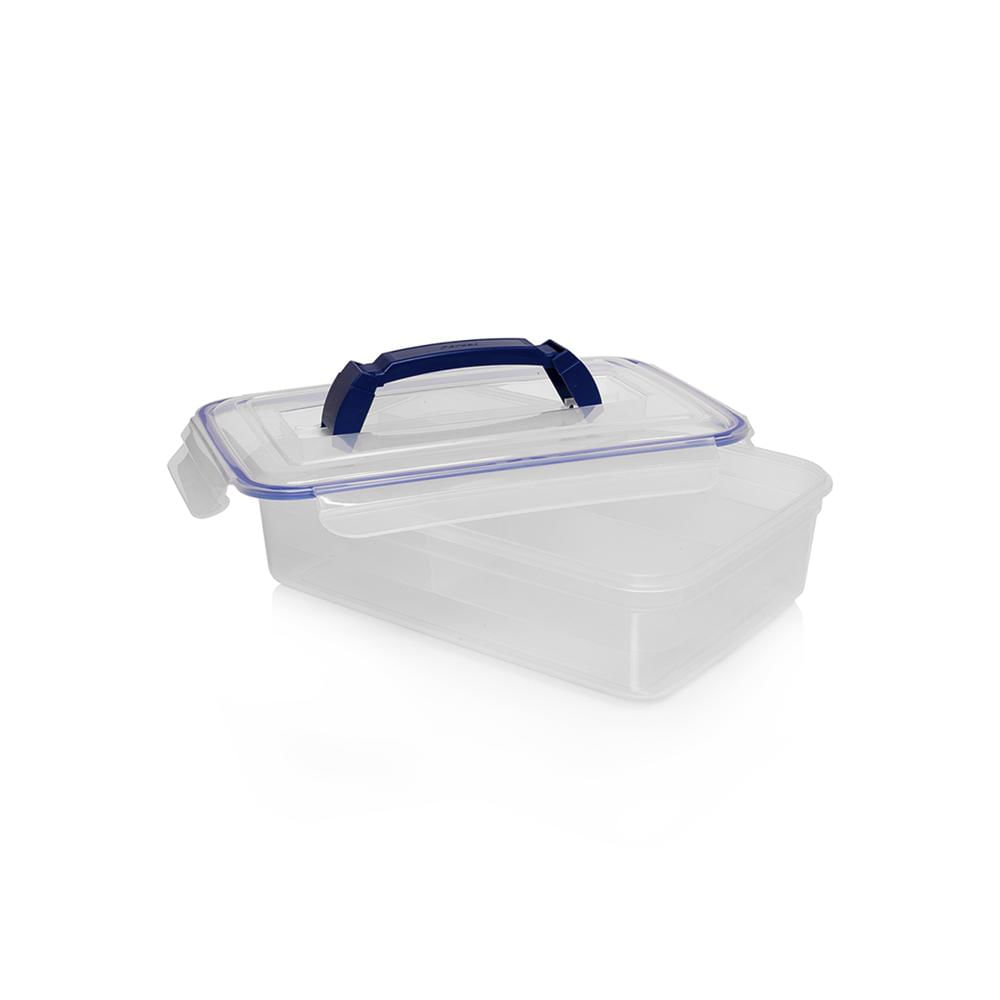 Caja Rectangular Hermetica 3.7 Lts Con Manija Y Con Divisiones img #1