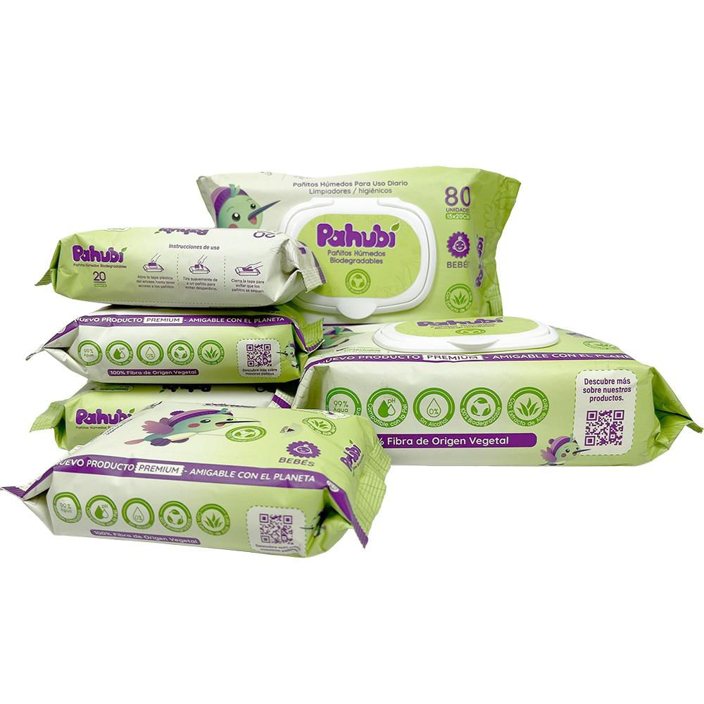 Pañitos Húmedos Biodegradables Combo img #1