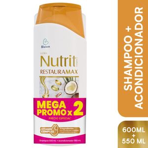 Shampoo Nutrit restaumax x 600ml + acond x 550ml