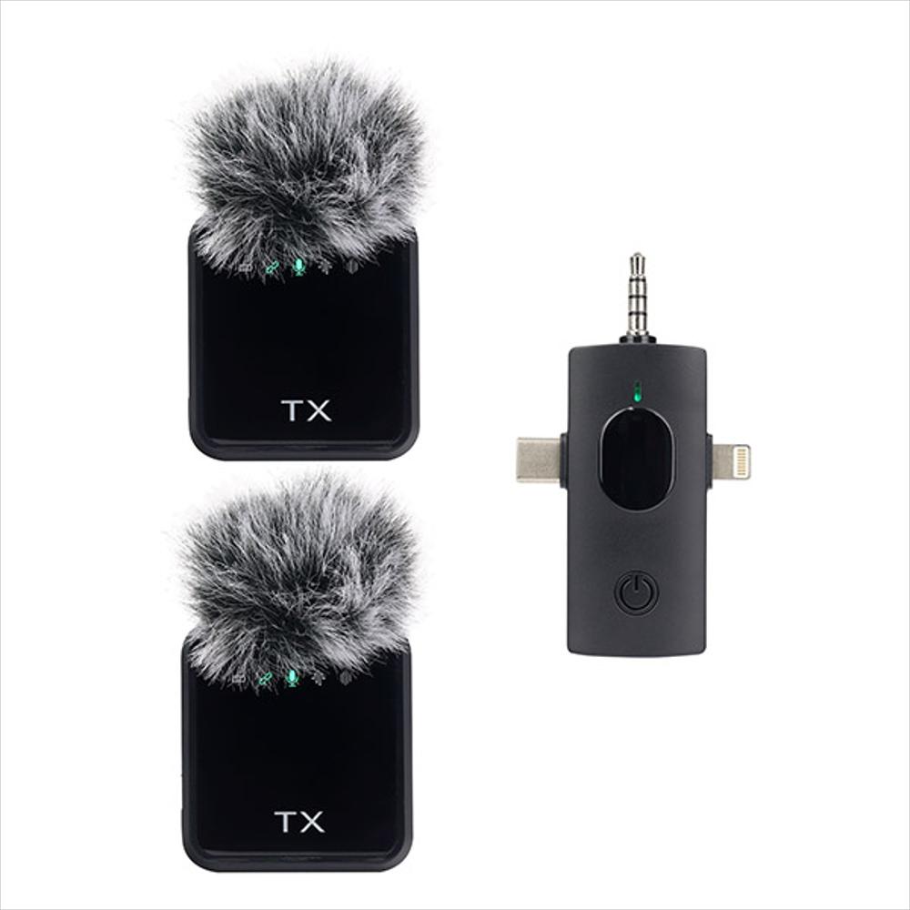 Micrófono Tx Peludo 2 En 1 Set X2 Jaltech, Solapa img #1