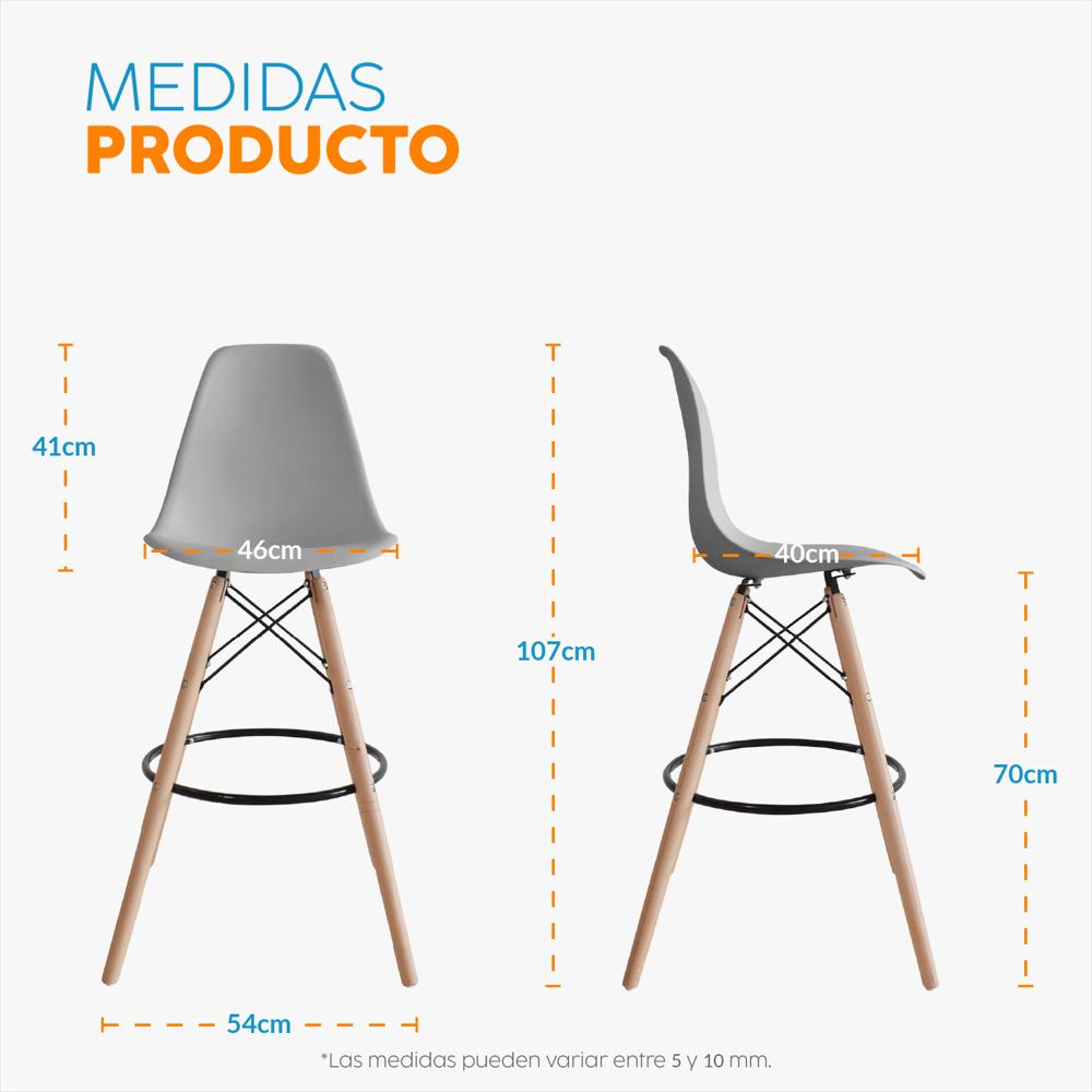 Banco De Bar Eco Eames Gris Bonno img #2