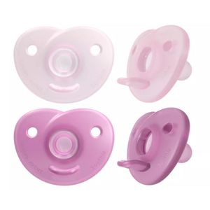 Chupo Avent Soothie Rosado 0-6m X 2und
