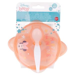 Set BOWL plato para fijar,cuchara personajes MICKEY