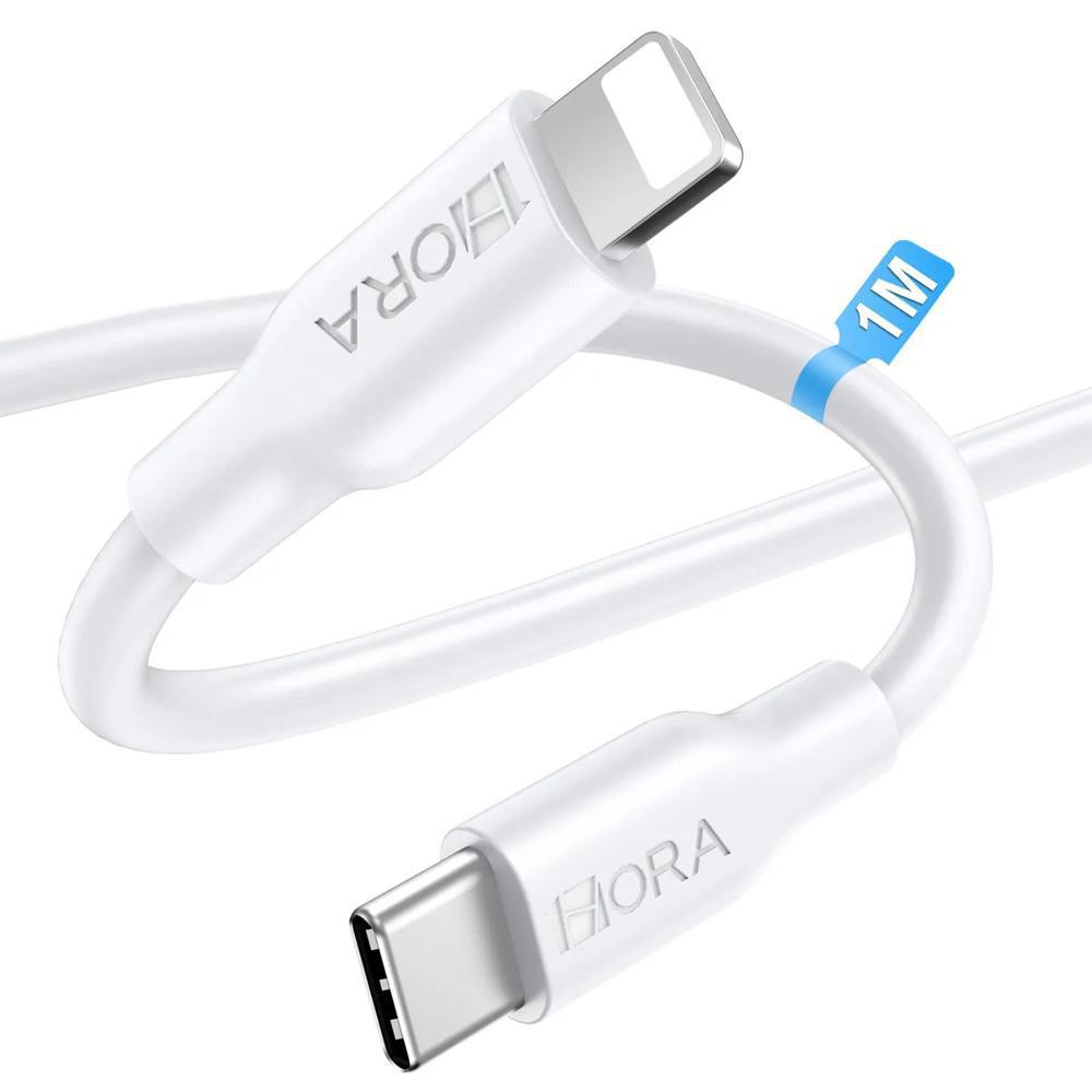 Cable Usb C A Lightning 1Hora Cab258 Carga Rápida 3A 1M Blanco img #3