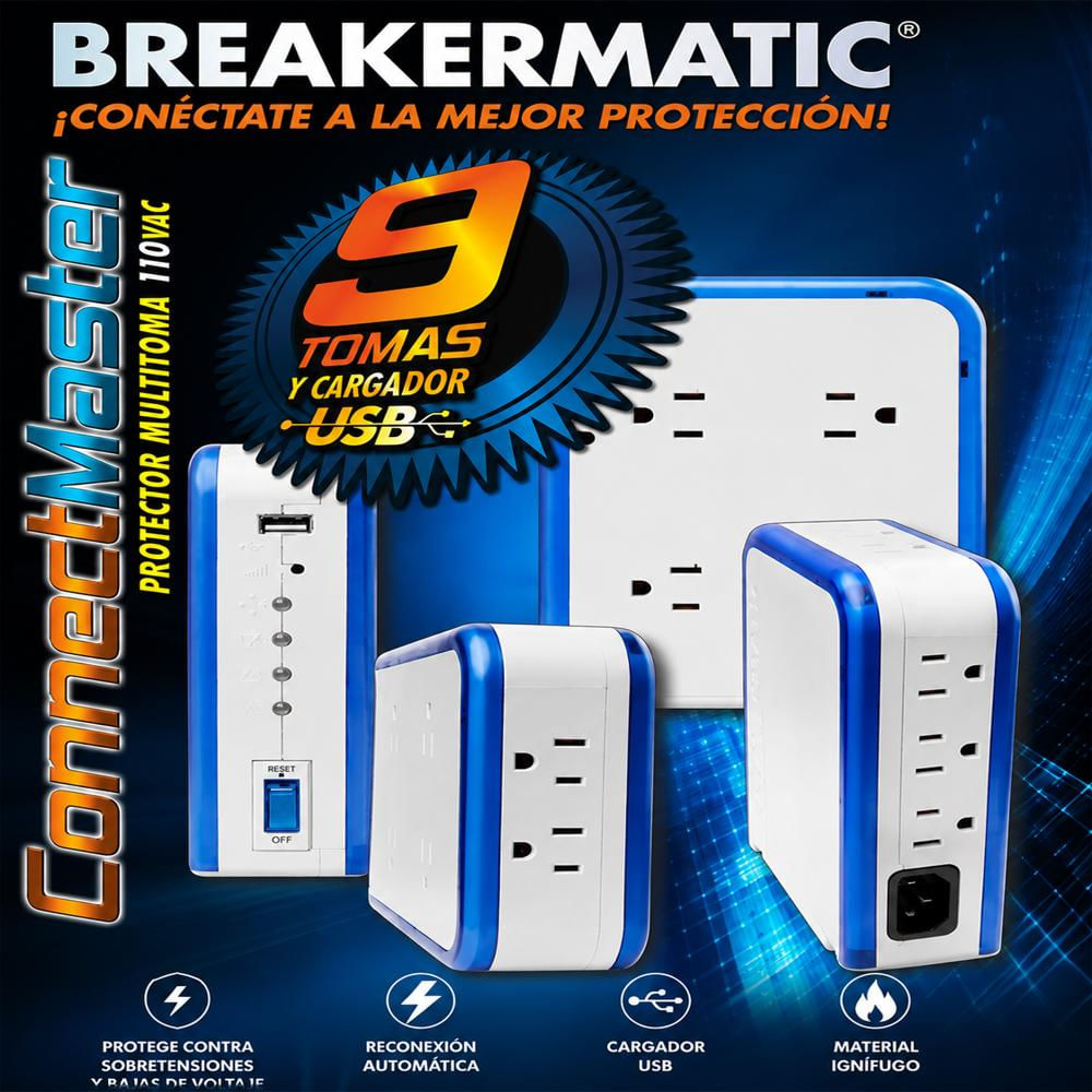 Protector De Voltaje Breakermatic Multitoma Connect Master img #2
