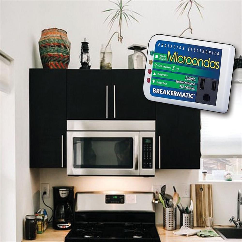 Protector De Voltaje Breakermatic Para Horno Microondas Blanco img #2