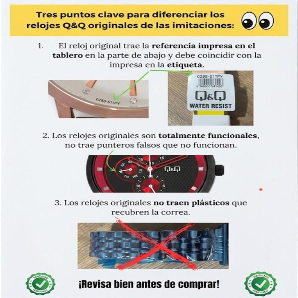 Reloj Qyq Mujer C40a 010Py img #3