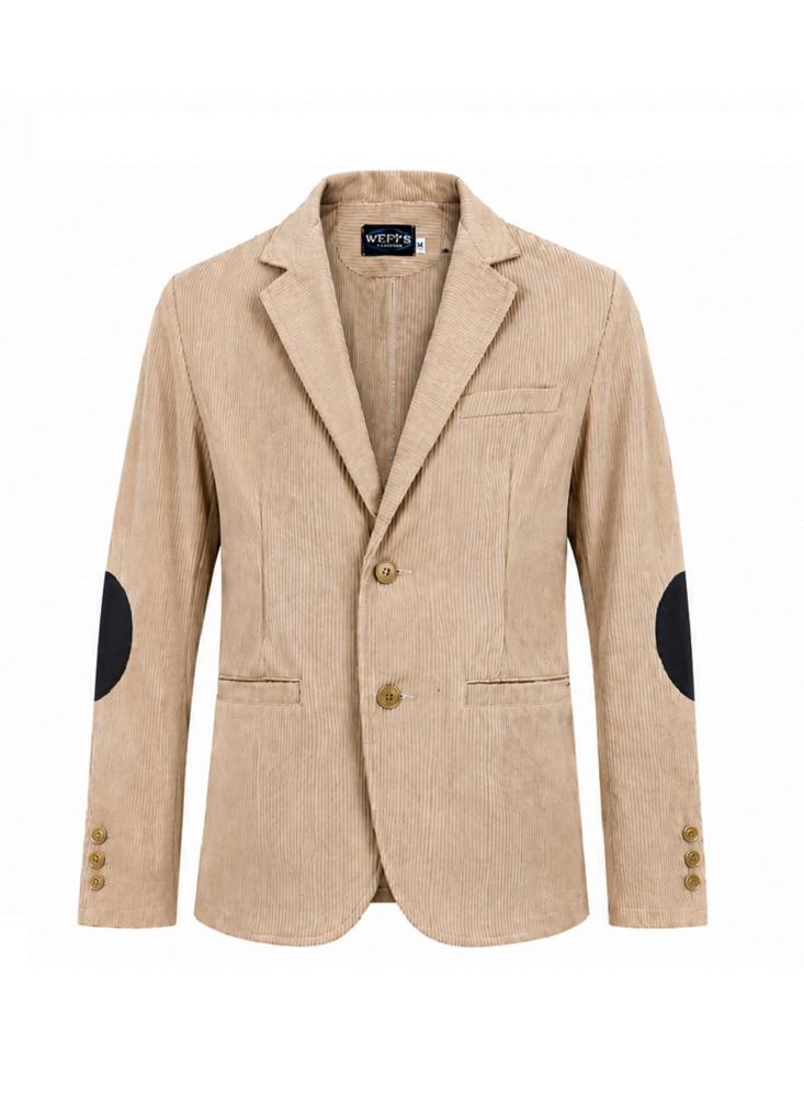 Chaqueta O Blazer De Pana Liviana Con Coderas img #1