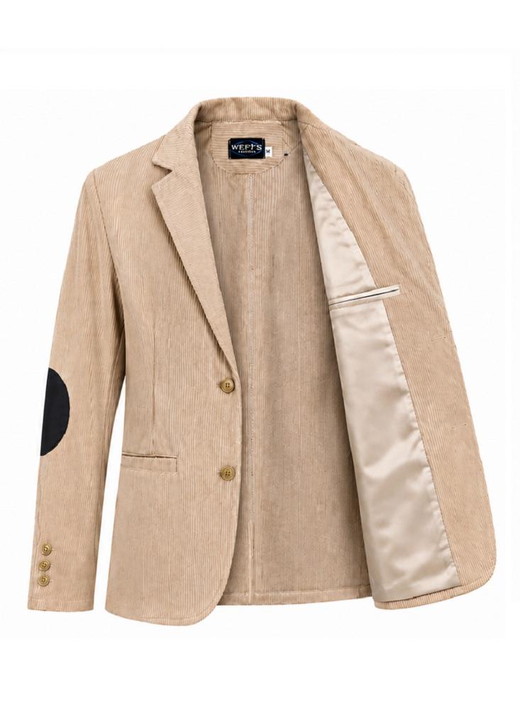 Chaqueta O Blazer De Pana Liviana Con Coderas img #4