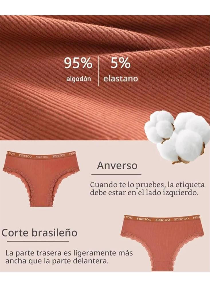 Set X6 Pantys Mujer En Algodón img #2