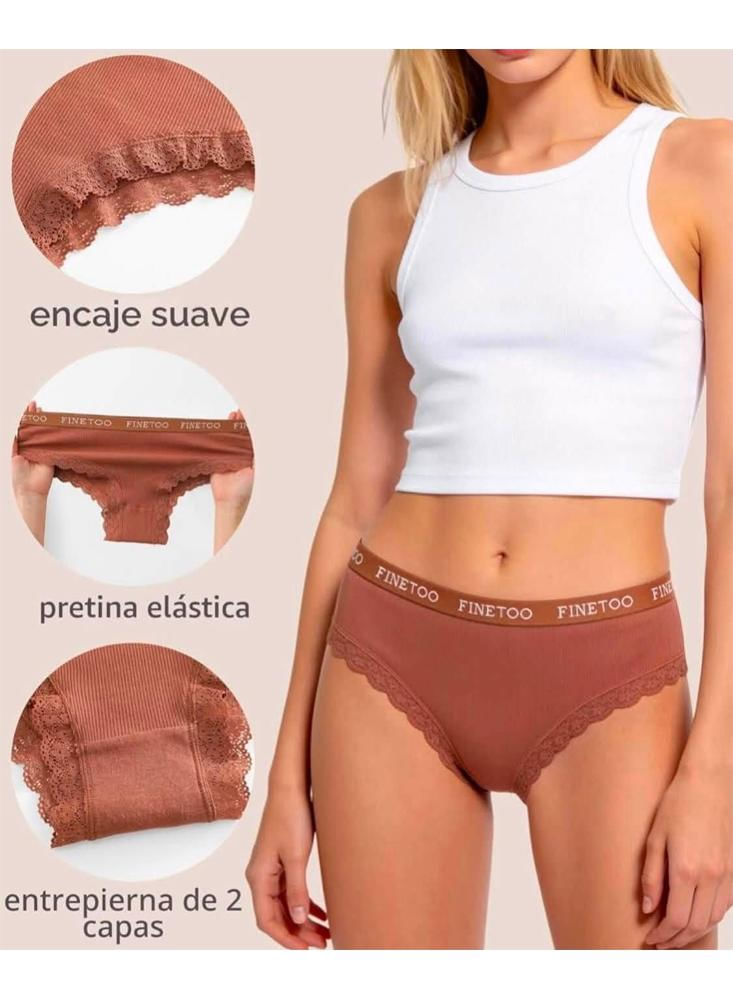 Set X6 Pantys Mujer En Algodón img #3