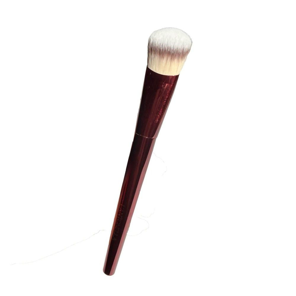 Brocha Kabuki Angular Mediana Mango Vinotinto img #1