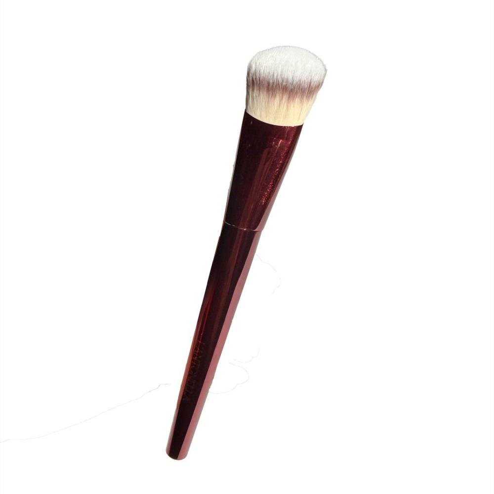 Brocha Kabuki Angular Mediana Mango Vinotinto img #2