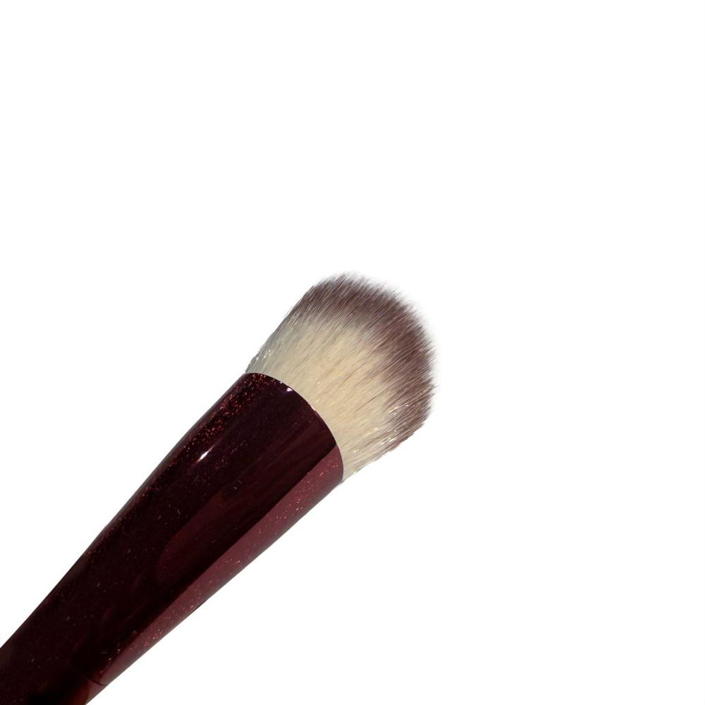 Brocha Kabuki Angular Mediana Mango Vinotinto img #4