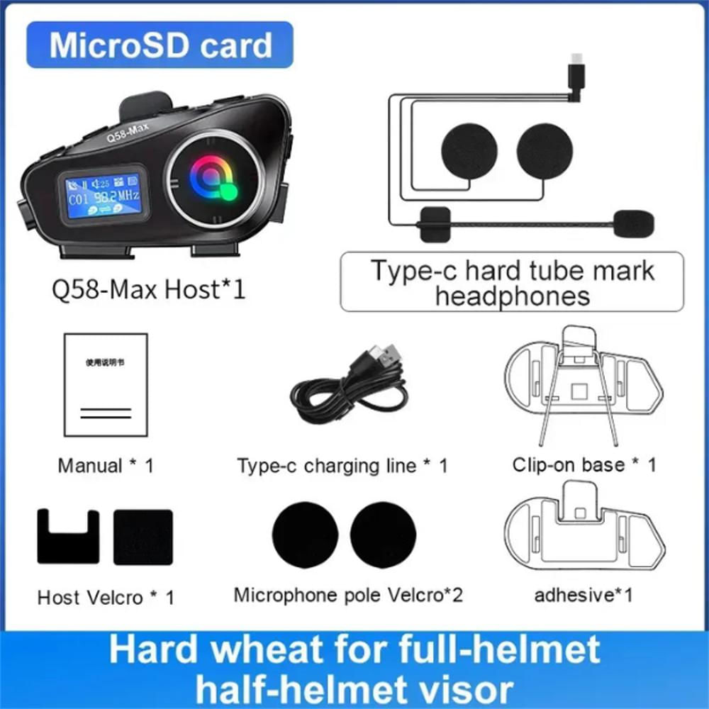 Intercomunicador Casco Q58 Max Unidad img #4