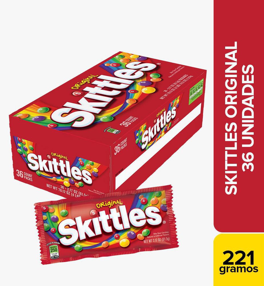 Dulces SKITTLES surtidos originales (2232  gr) img #1
